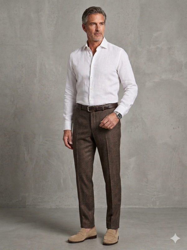 Modello Walker | 100% lino | Col. Bruciato