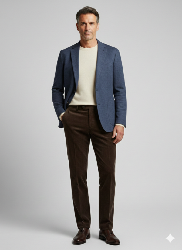 Modello Walker | Velluto "Visconti di Modrone" 500 righe elasticizzato | Col. Moro