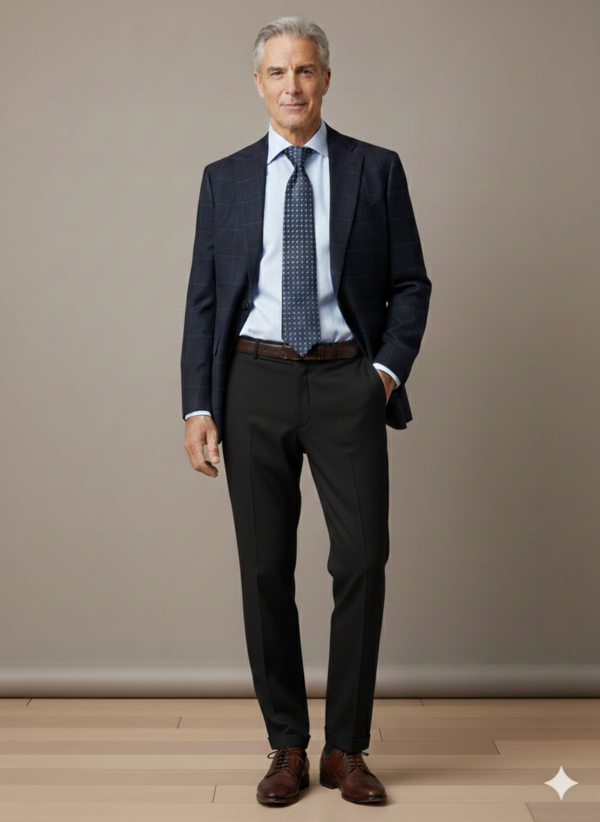 Modello Walker | 100% lana tasmania "Angelico" | Col. Antracite