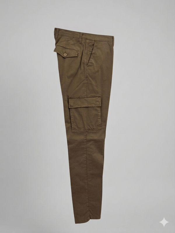 Modello Stryt cargo | Cotone leggero elasticizzato | Col. Tortora