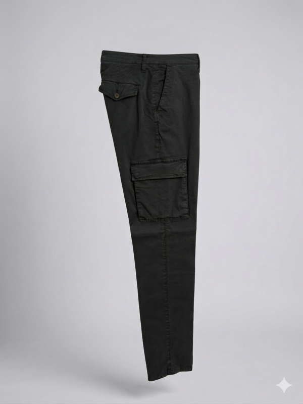 Modello Stryt cargo | Cotone leggero elasticizzato | Col. Grigio scuro